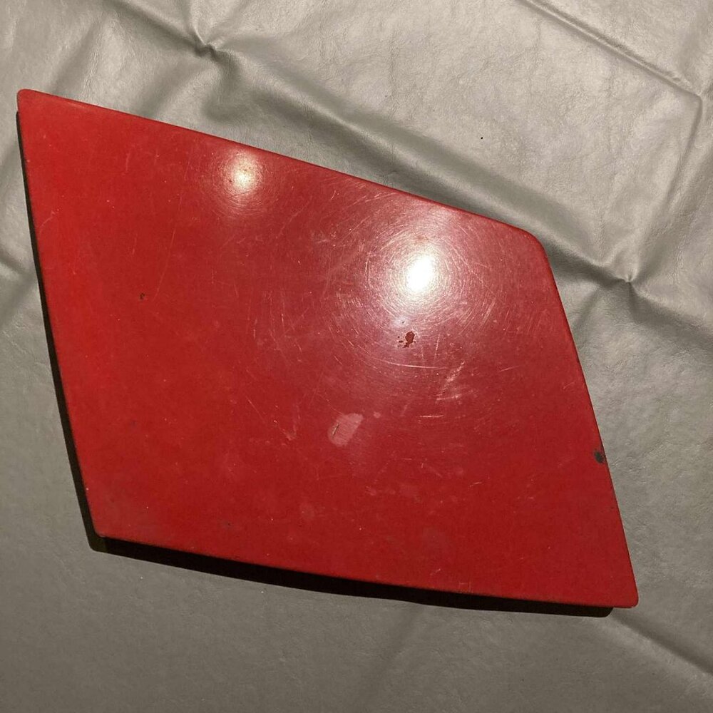 Pontiac firebird formula 1993-1998 drivers side headlight metal cover in red